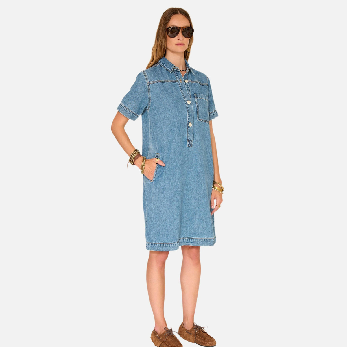 Robe ROSALIE SHIBUYA bleu délavé, MKT STUDIO