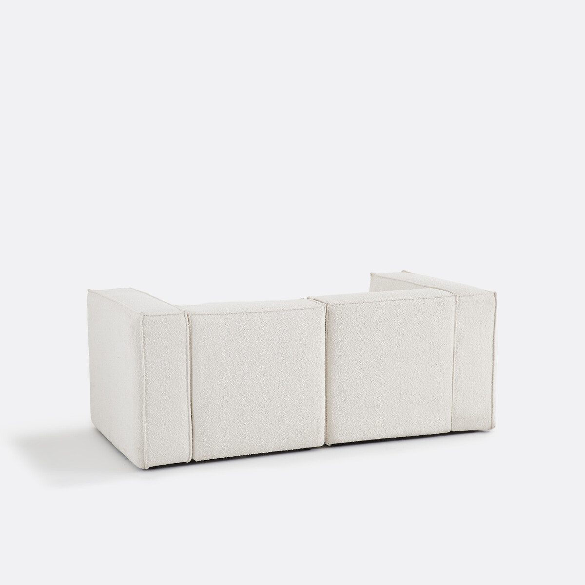 Divano modulare, 2 posti, in bouclé, SEVEN ecru , LA REDOUTE INTERIEURS