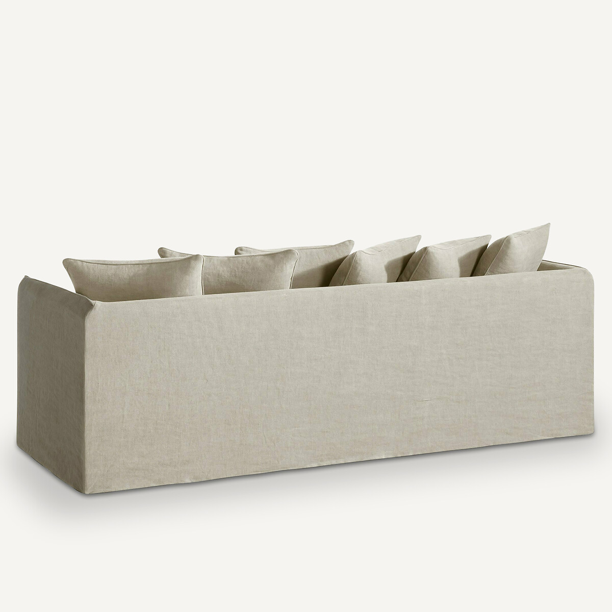 Housse canapé lin épais stonewashed Neo Chiquito naturel, AM.PM