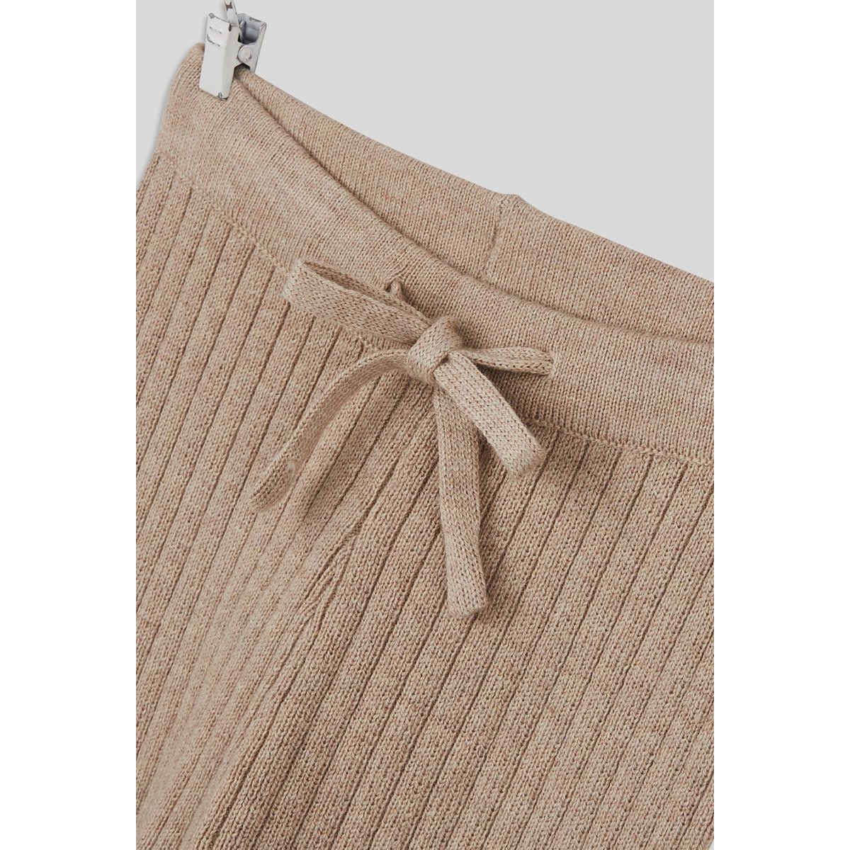 Legging uni côtelé en tricot, fille, OEKO-TEX naturel chine, BOUT'CHOU