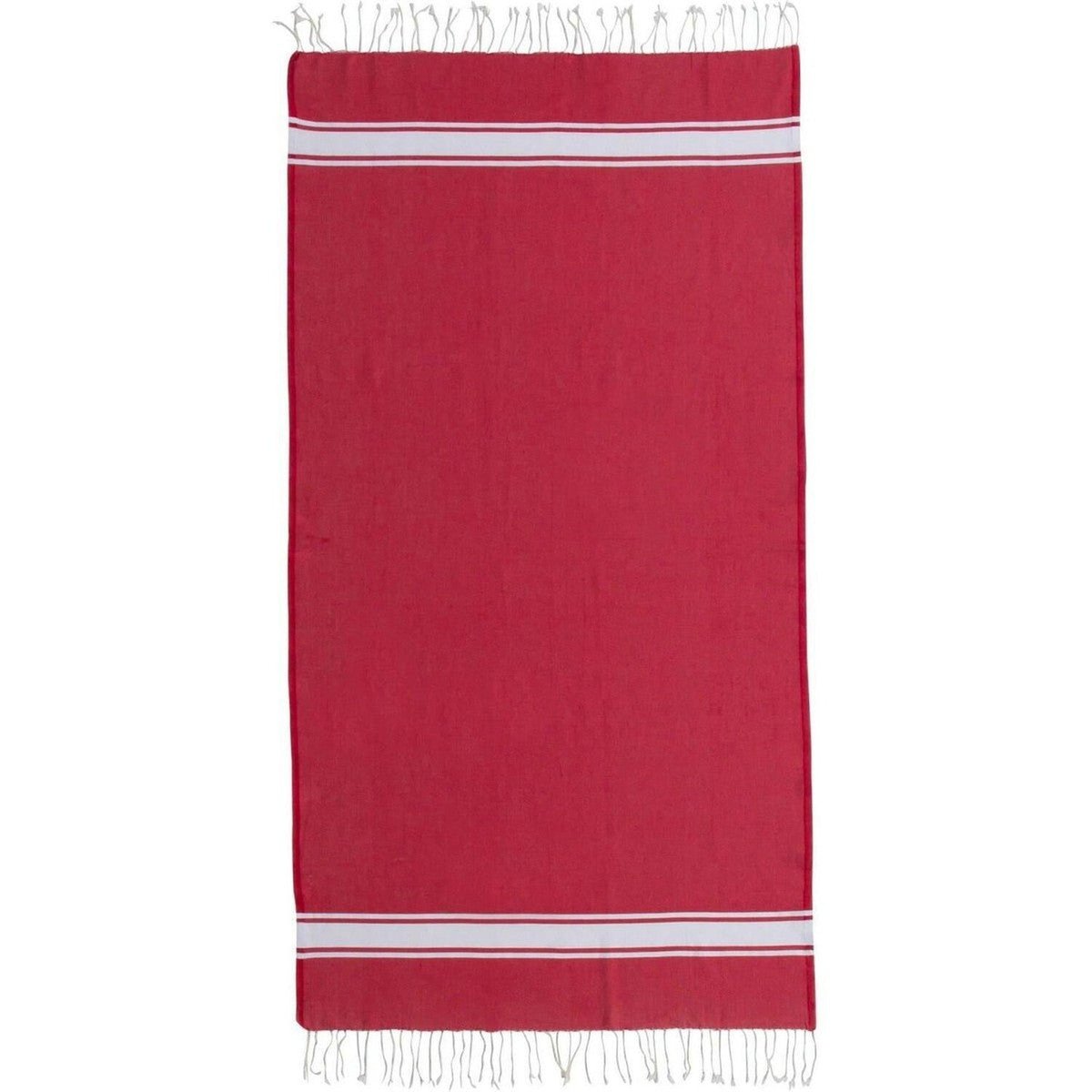 Fouta coton ST TROPEZ rouge, FEBRONIE