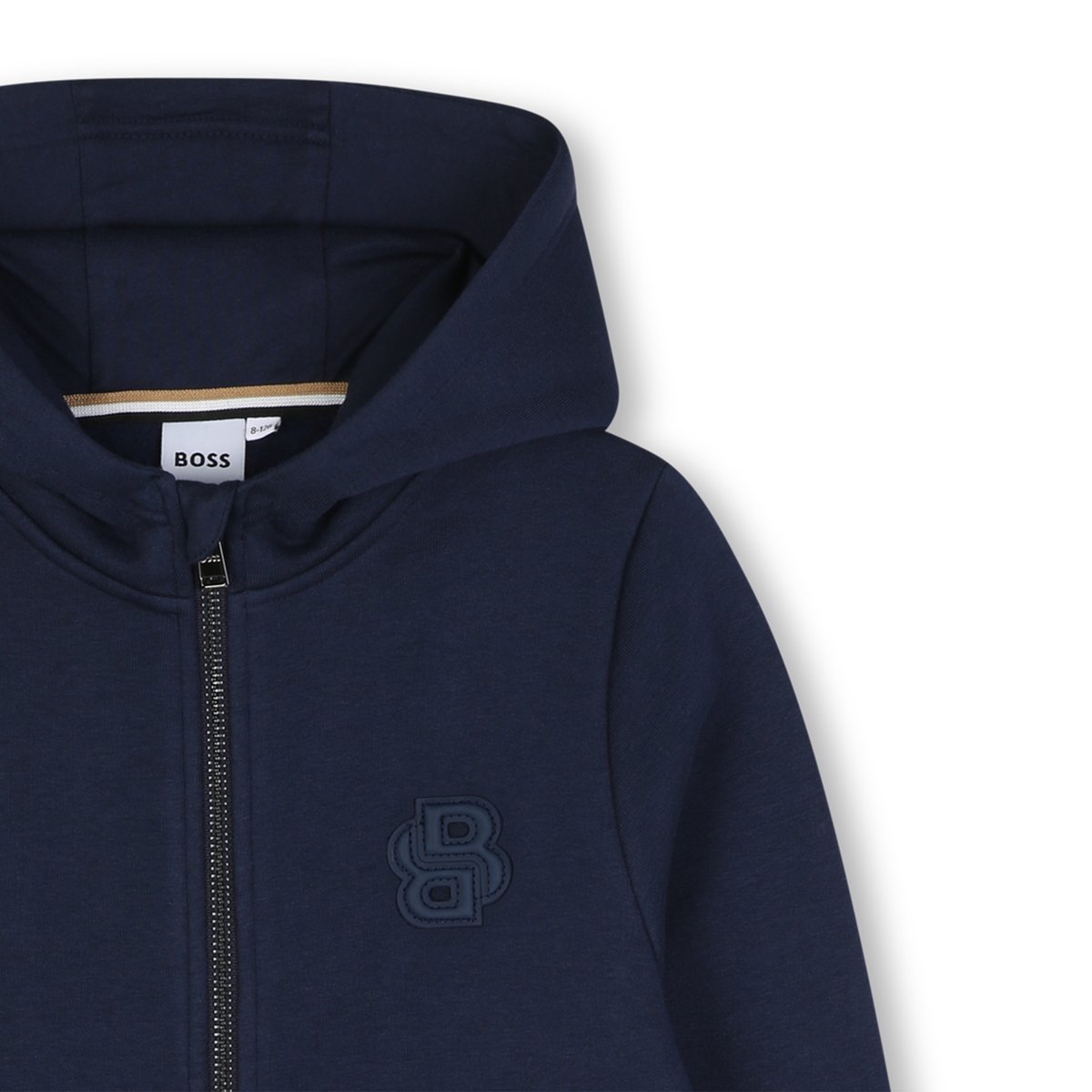 Cardigan à capuche bleu cargo, BOSS KIDSWEAR