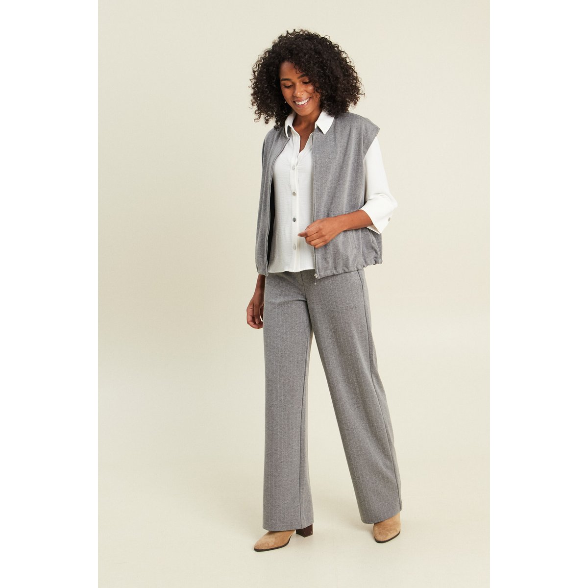 Chemise col chemise manches 3/4 ecru, BREAL