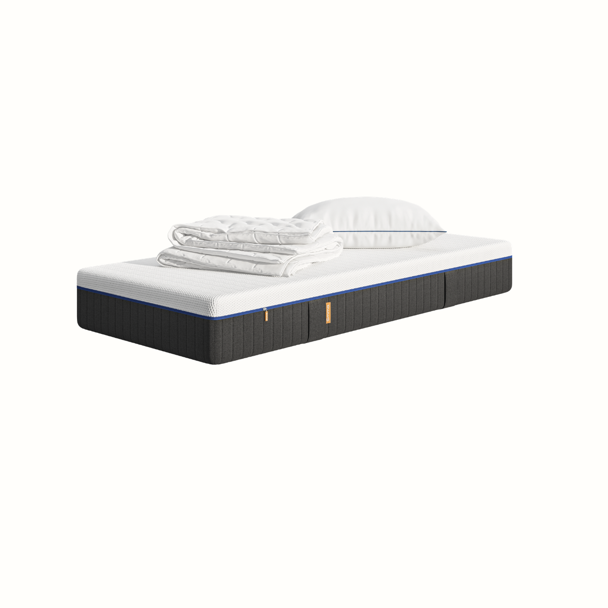 Pack Matelas Original Lite+ + Oreiller Original Confort + Couette blanc/gris, EMMA