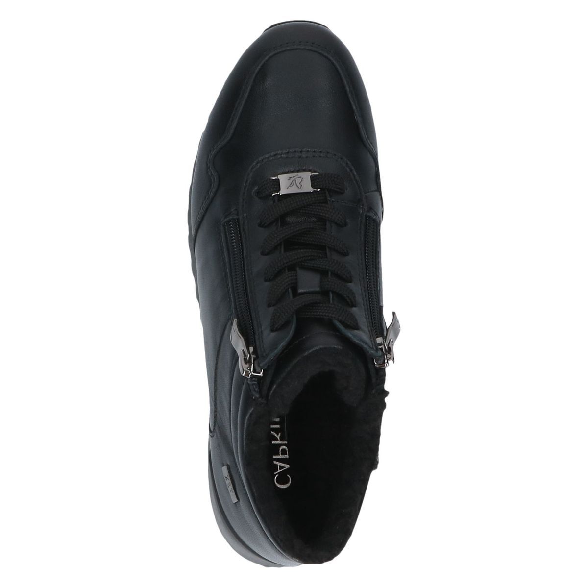 Basket en cuir noir nappa, CAPRICE