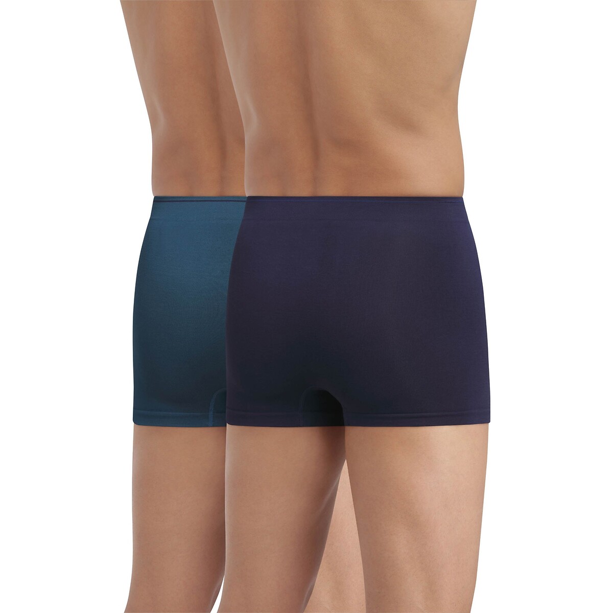 Pack of 2 Seamless Cotton Hipsters navy + blue, DIM