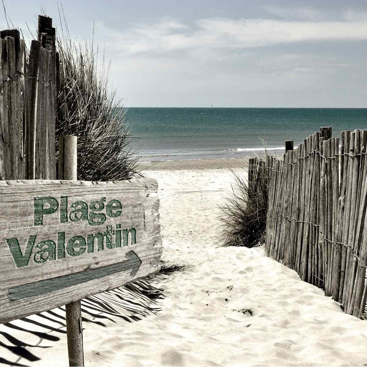 Tableau Mural Plage Valentin Batz-sur-mer PLAGE tableaux sur toile-beige, CEANOTHE