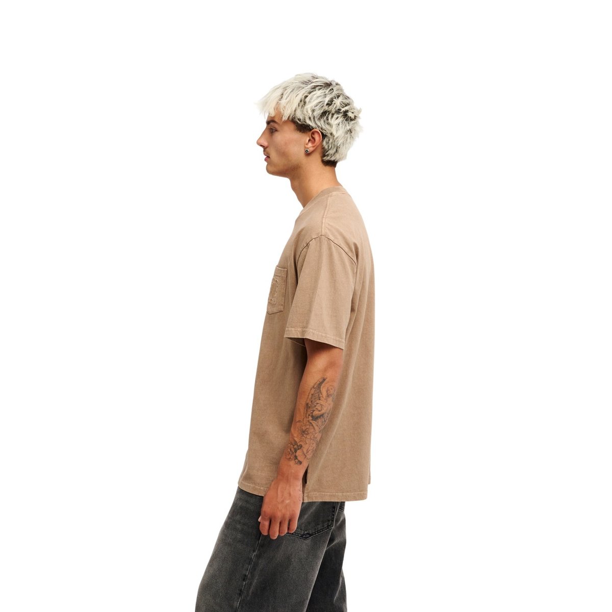 T-Shirt manches courtes GUANA WASHED marron pine bark, QUIKSILVER
