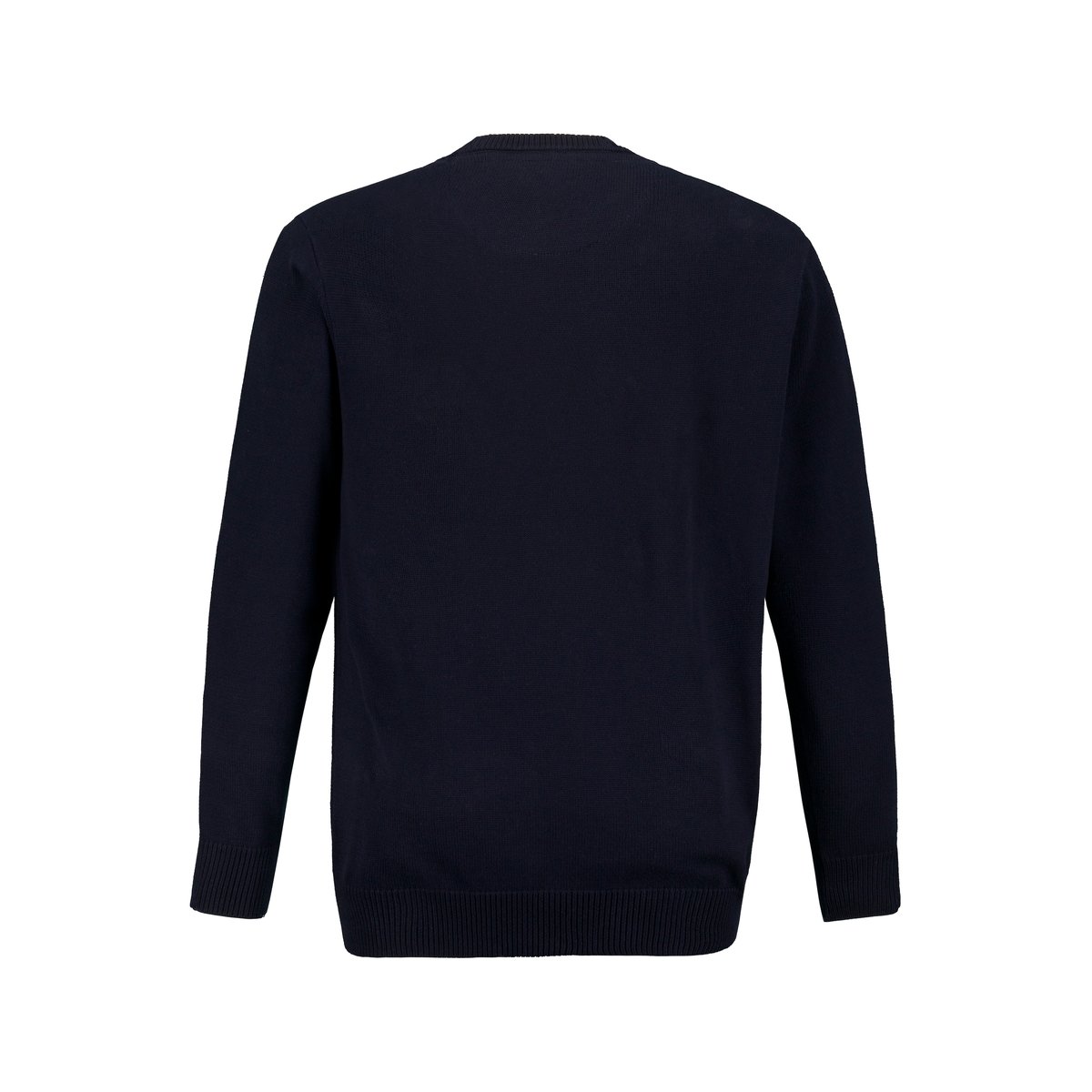 Pull en coton, col rond marine foncé, JP1880
