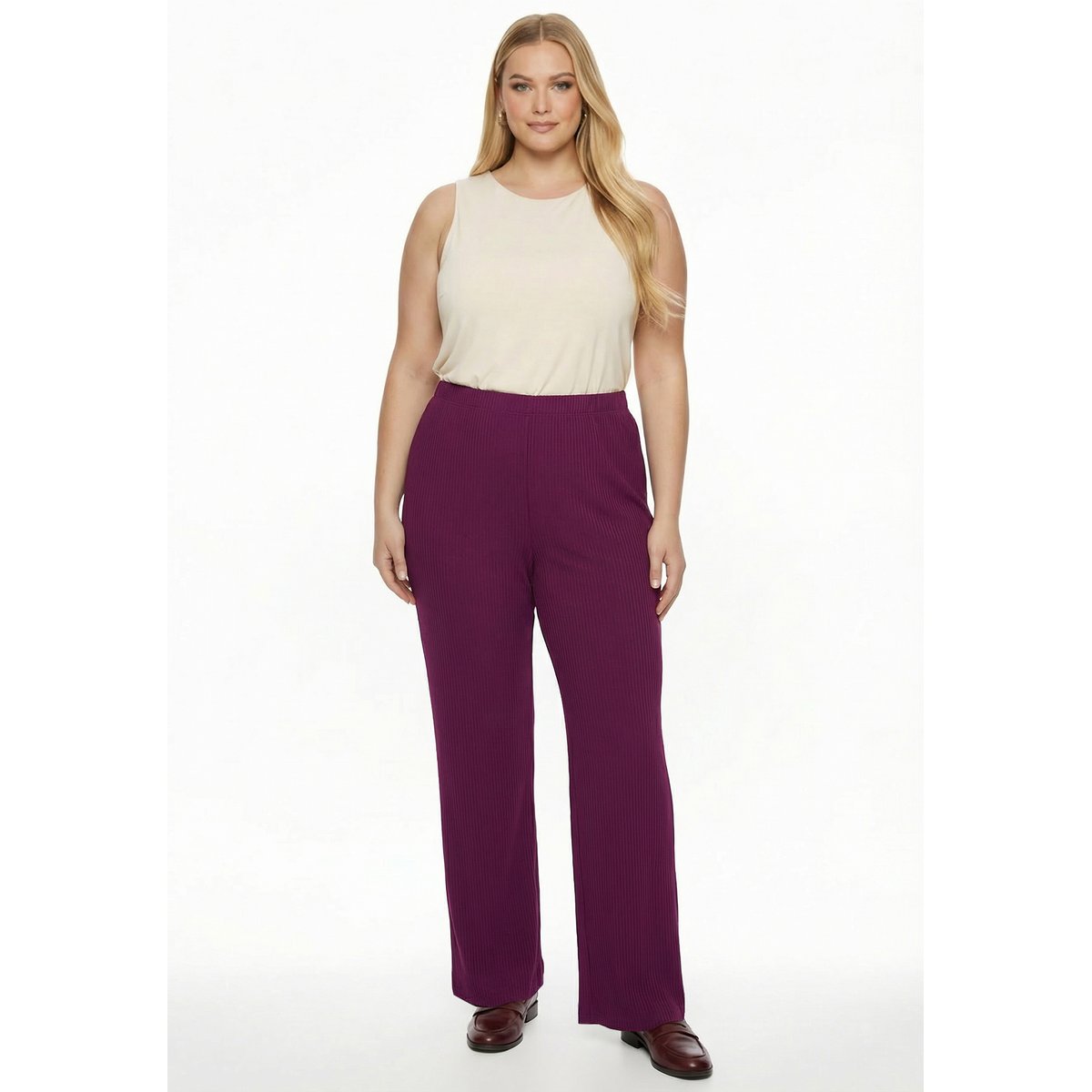 Pantalon Flare Fit violet, YOEK