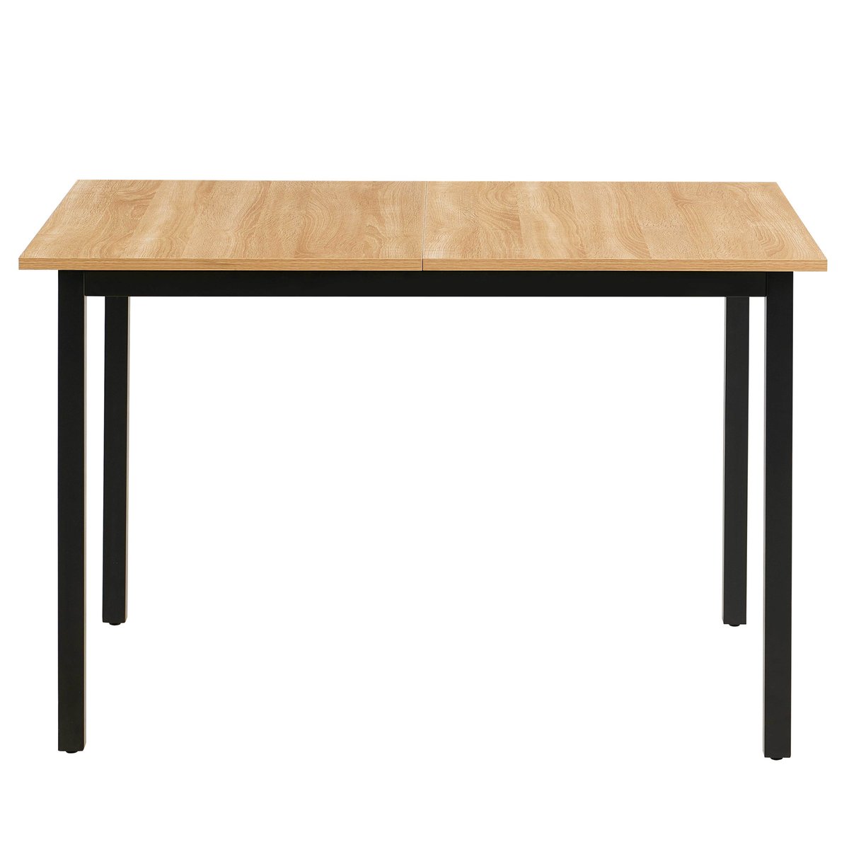 Table à manger extensible en effet bois 160 cm 4 à 6 places, ARIANE bois clair, OVIALA