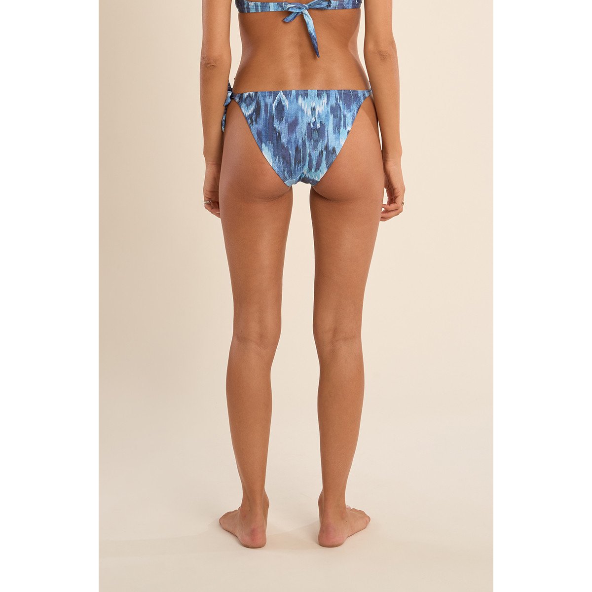 Bas de maillot de bain imprimé blue indigo, MOLLY BRACKEN