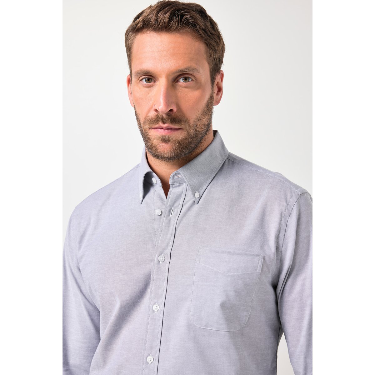 Chemise Oxford, finition FLEXNAMIC® gris, JP1880
