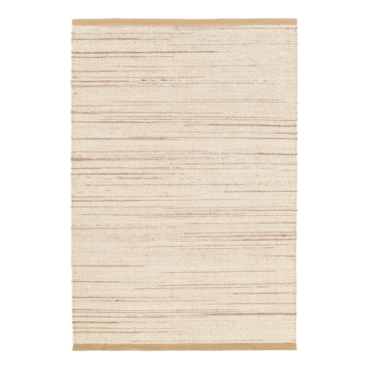 Tapis fait main en laine de nouvelle Zelande et jute MARIUS beige sable, AFK LIVING