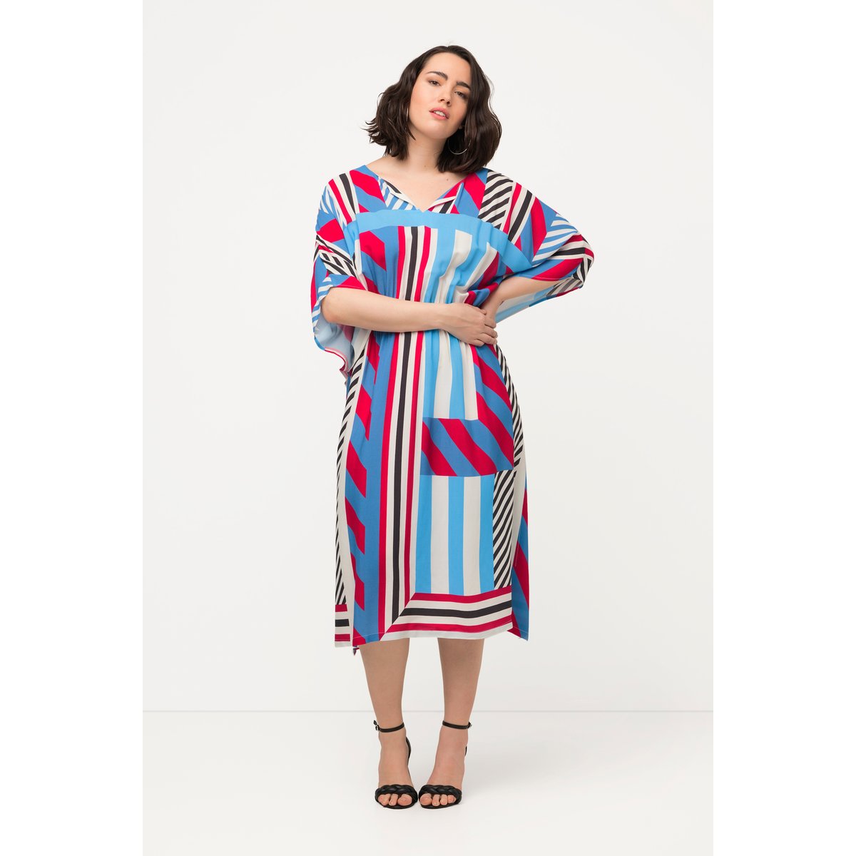 Robe midi oversize rouge salsa, ULLA POPKEN