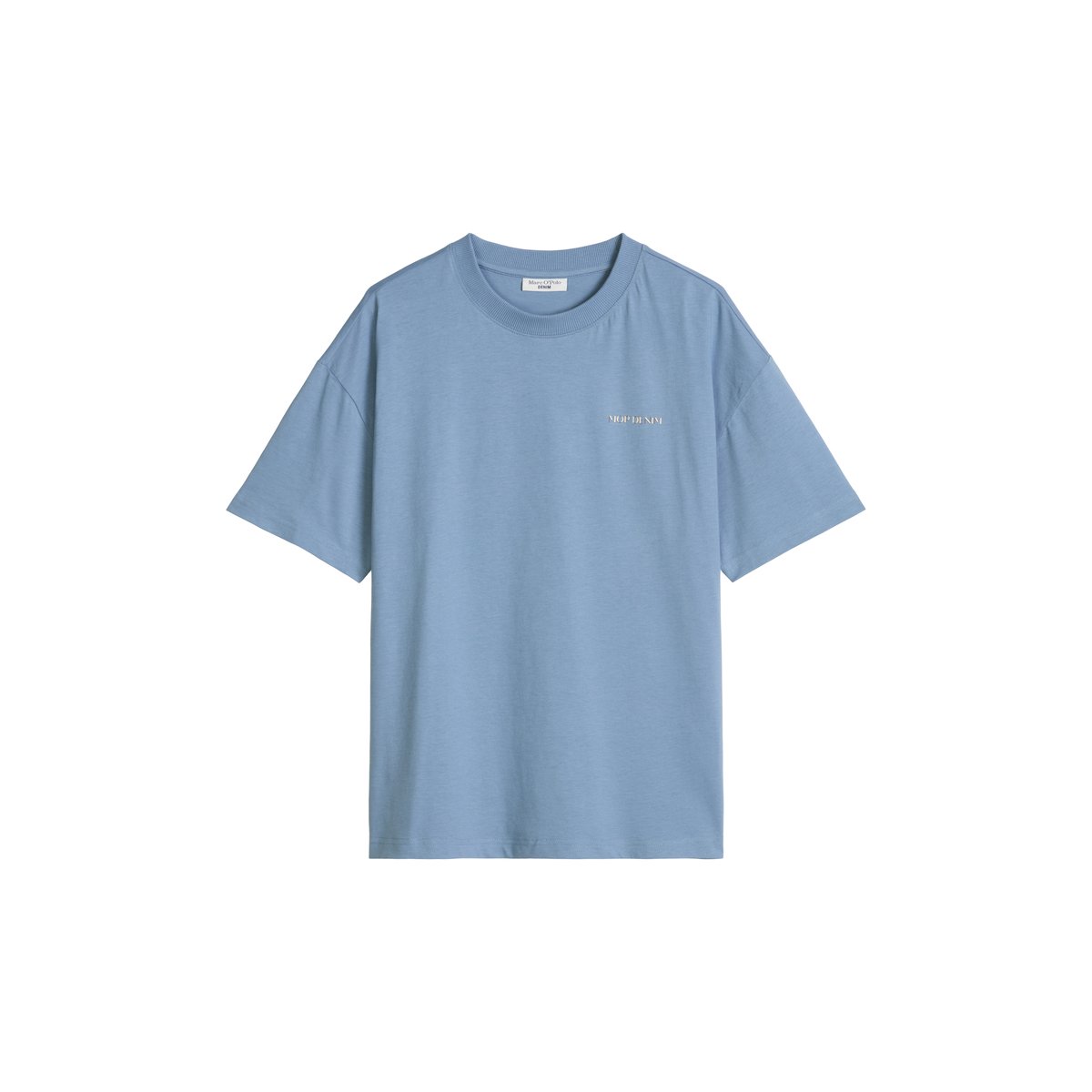 T-shirt de base relaxed en coton organique bleu, MARC O’POLO DENIM