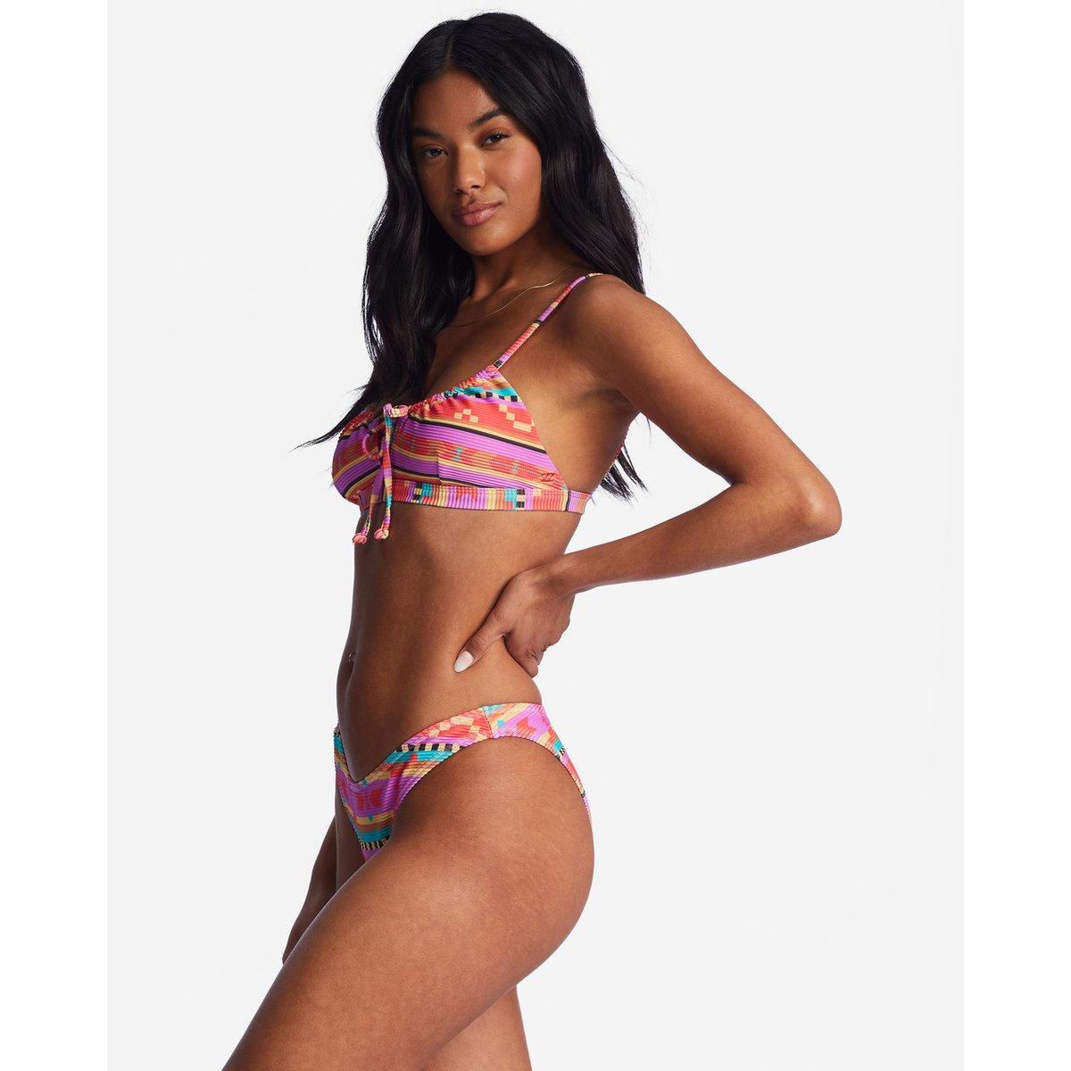 Bas de bikinis BAJA RISING HIKE rouge bright poppy, BILLABONG