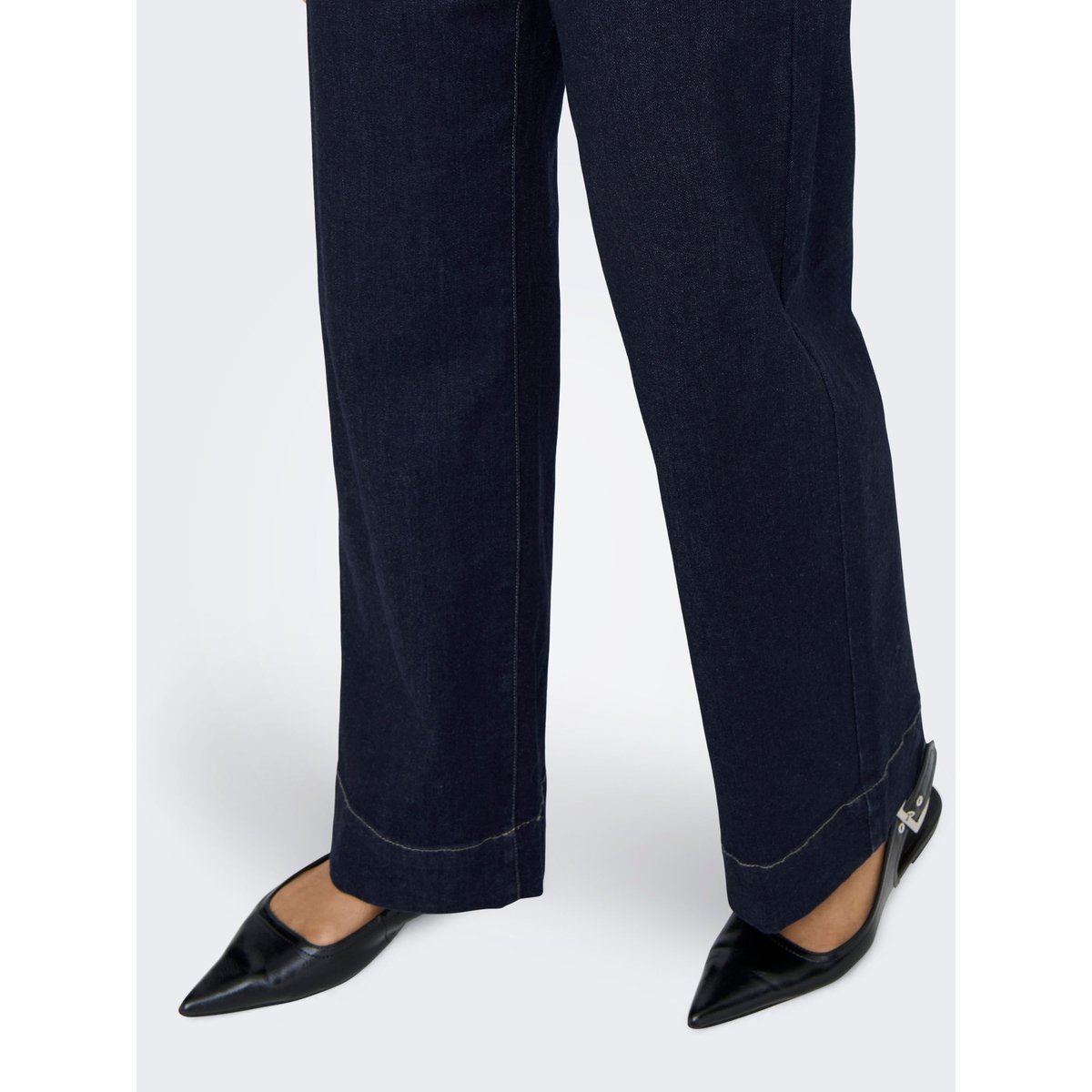 Jean À Jambe Large dark blue denim, ONLY