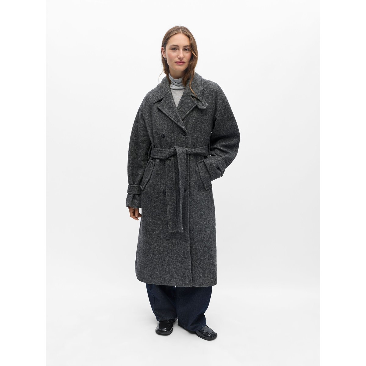 Manteau noir - black, OBJECT
