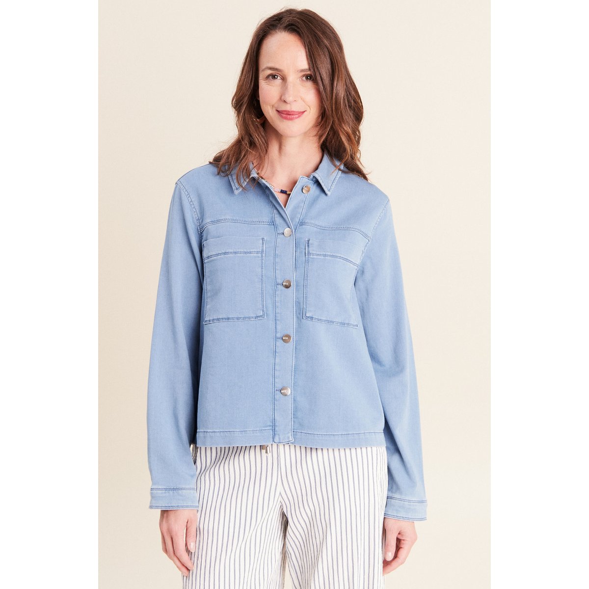 Veste jean manches longues denim bleach, BREAL