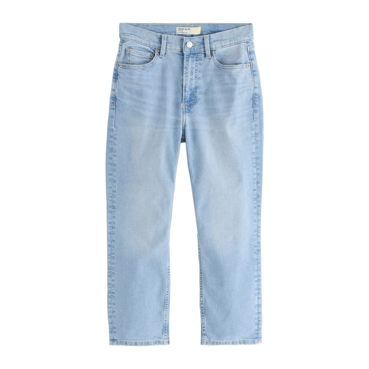 Jean slim court bleu moyen, NEXT