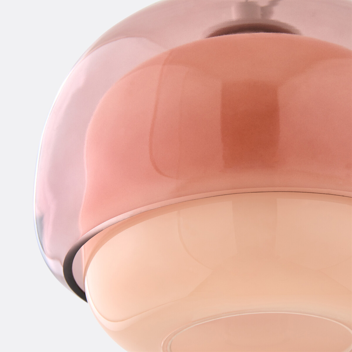 Hängeleuchte Kinoko, farbiges Glas, Ø 21,5 cm nude, LA REDOUTE INTERIEURS