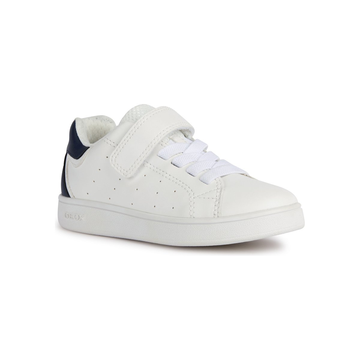 Baskets respirantes Eclyper blanc/bleu marine, GEOX