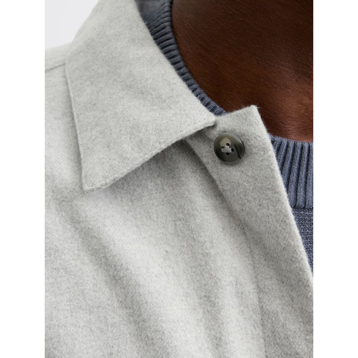 Surchemise light grey melange 1, JACK & JONES