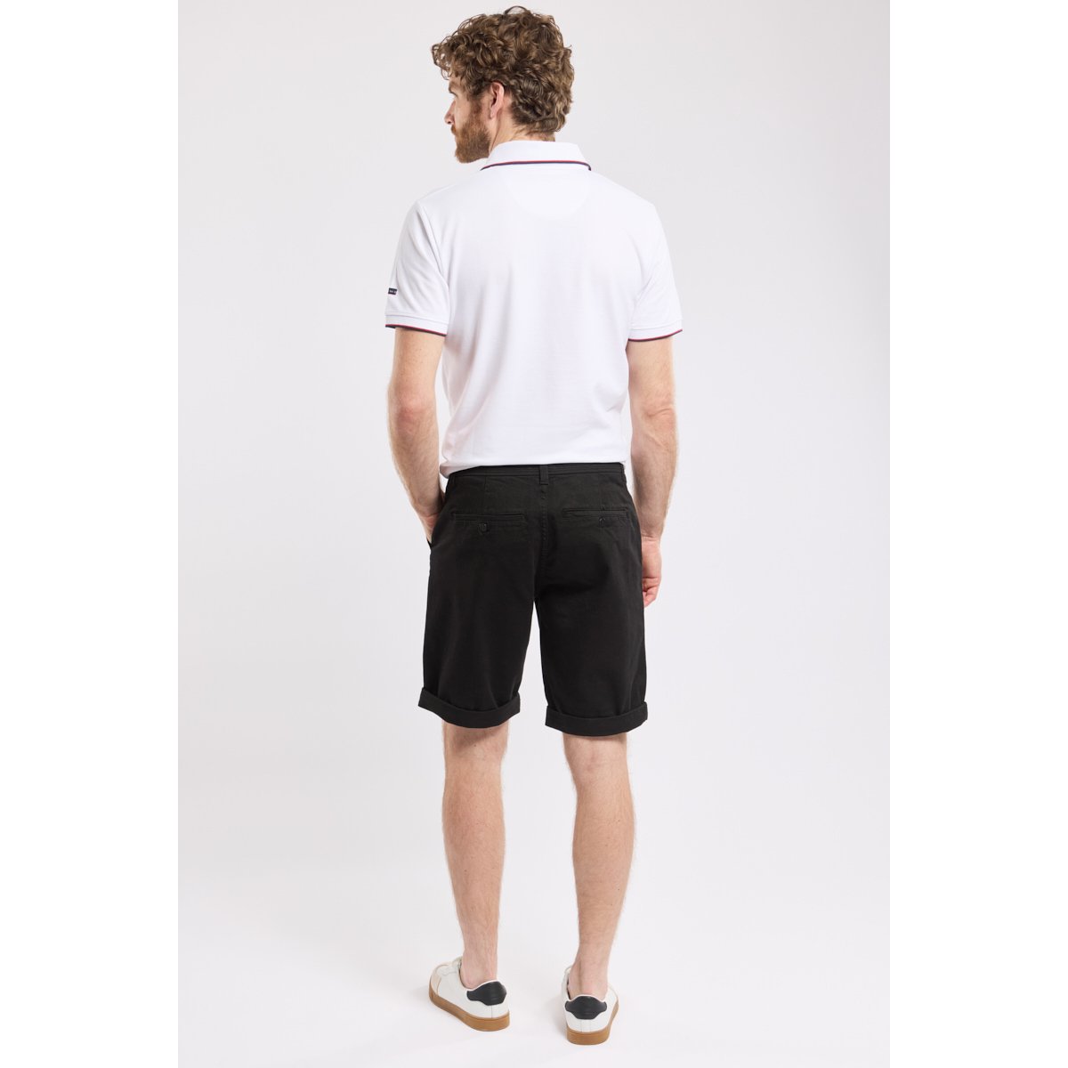 Bermuda en coton CABOTEUR noir, ARMOR-LUX