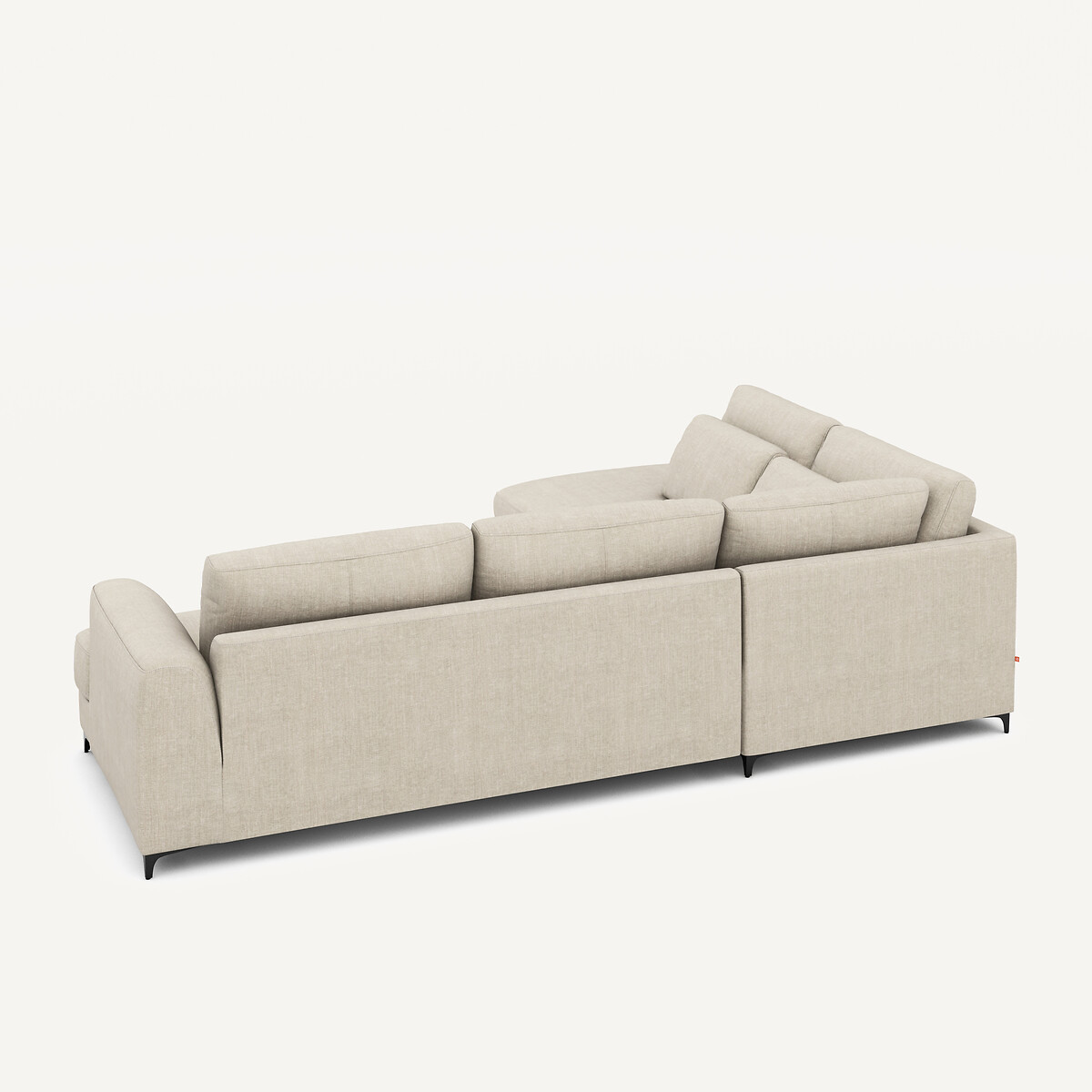 Divano letto angolare sinistro, cotone e lino, Marsile beige, AM.PM