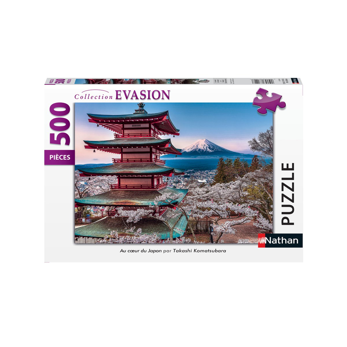 Nathan - Au Coeur Du Japon Puzzle 500 Pièces couleur unique, NATHAN