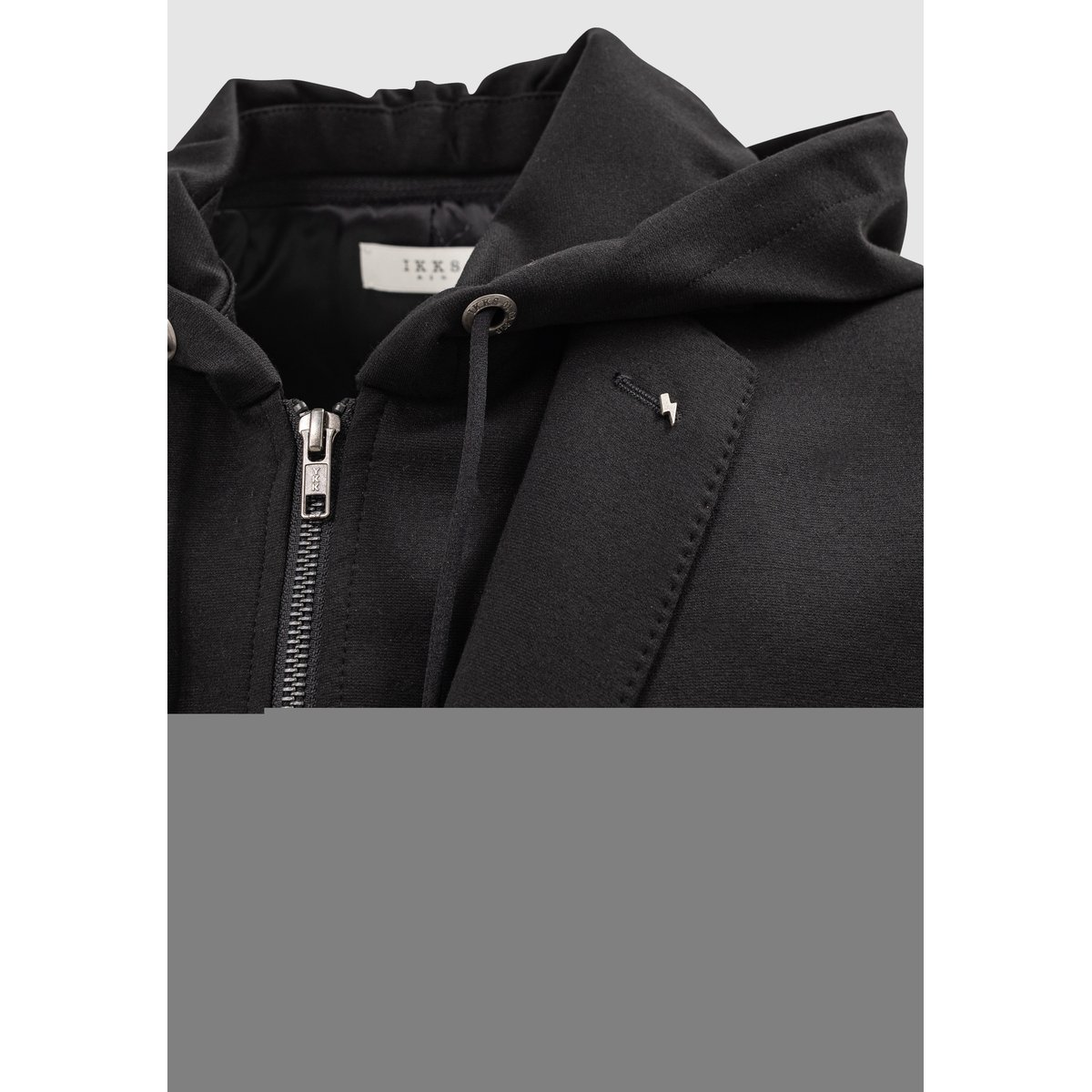 Veste Interlock à parementure amovible noir, IKKS