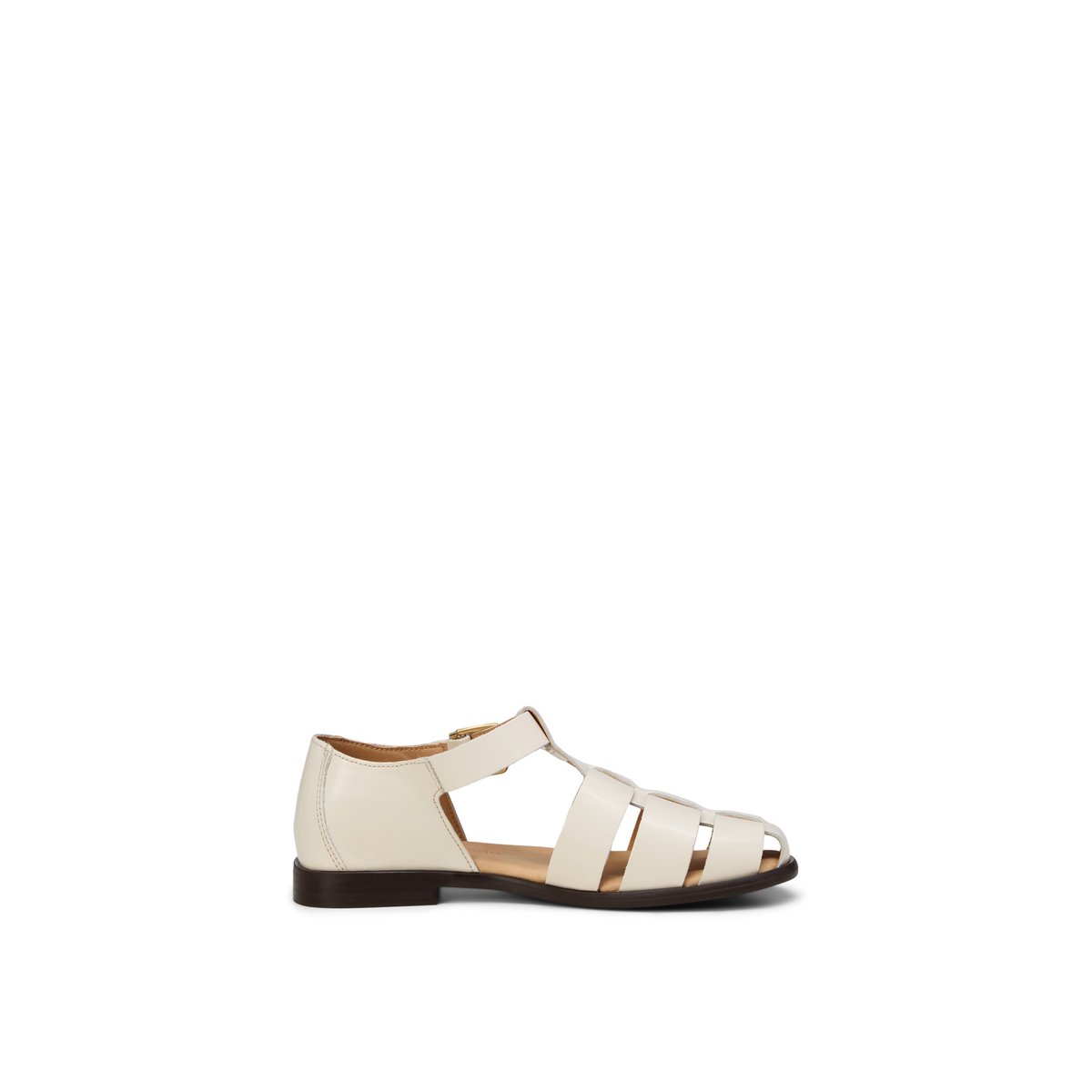 Sandales de pêcheur modèle Fiona en cuir de vache raffiné beige, MARC O'POLO