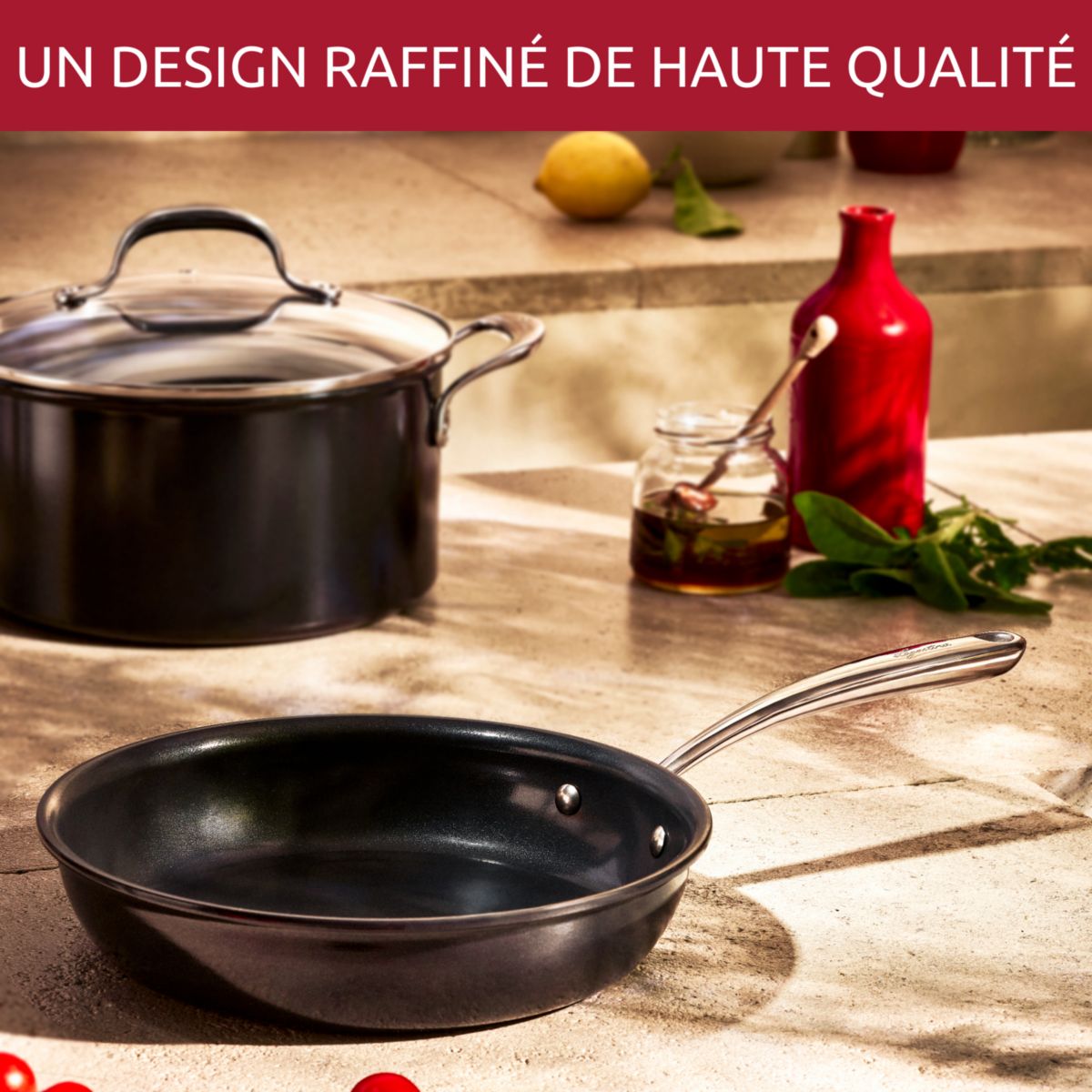 Sauteuse Desideria 26cm noir, LAGOSTINA