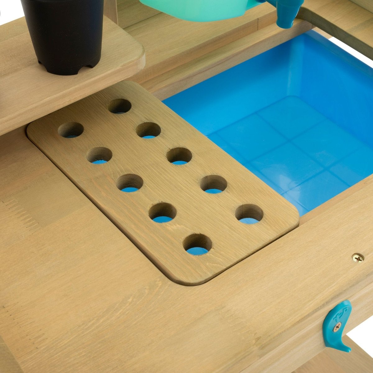 Table à rempoter mobile marron - bleu - noir, TP TOYS