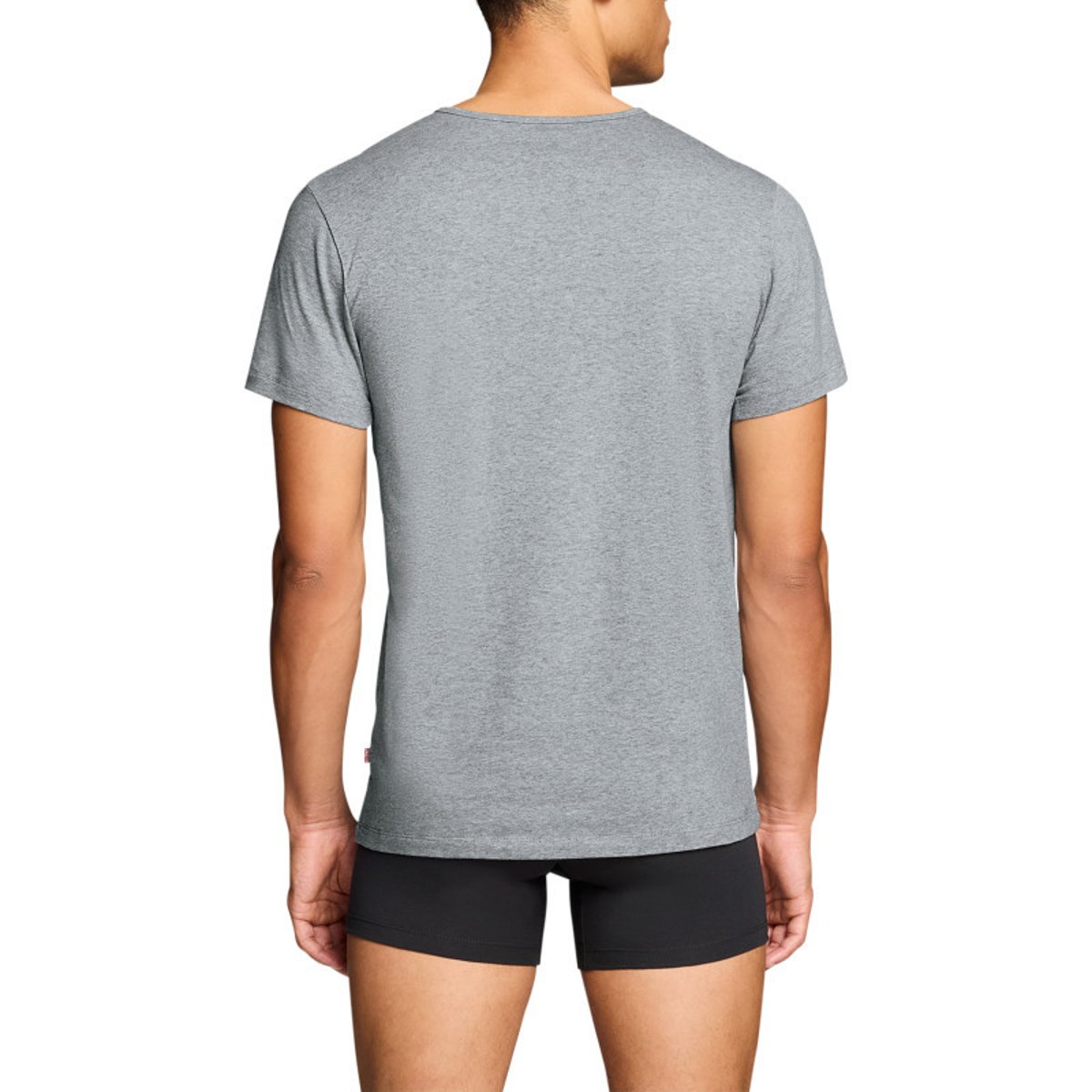 Lot de 2 t-shirts en coton noirs à coupe droite et cols ronds multicolore, LEVI'S
