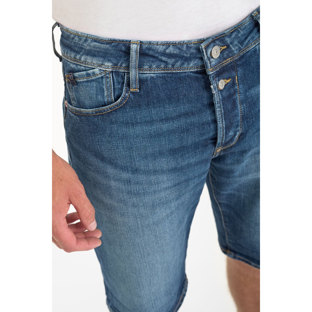 Bermuda short en jeans LANDRES blue, LE TEMPS DES CERISES