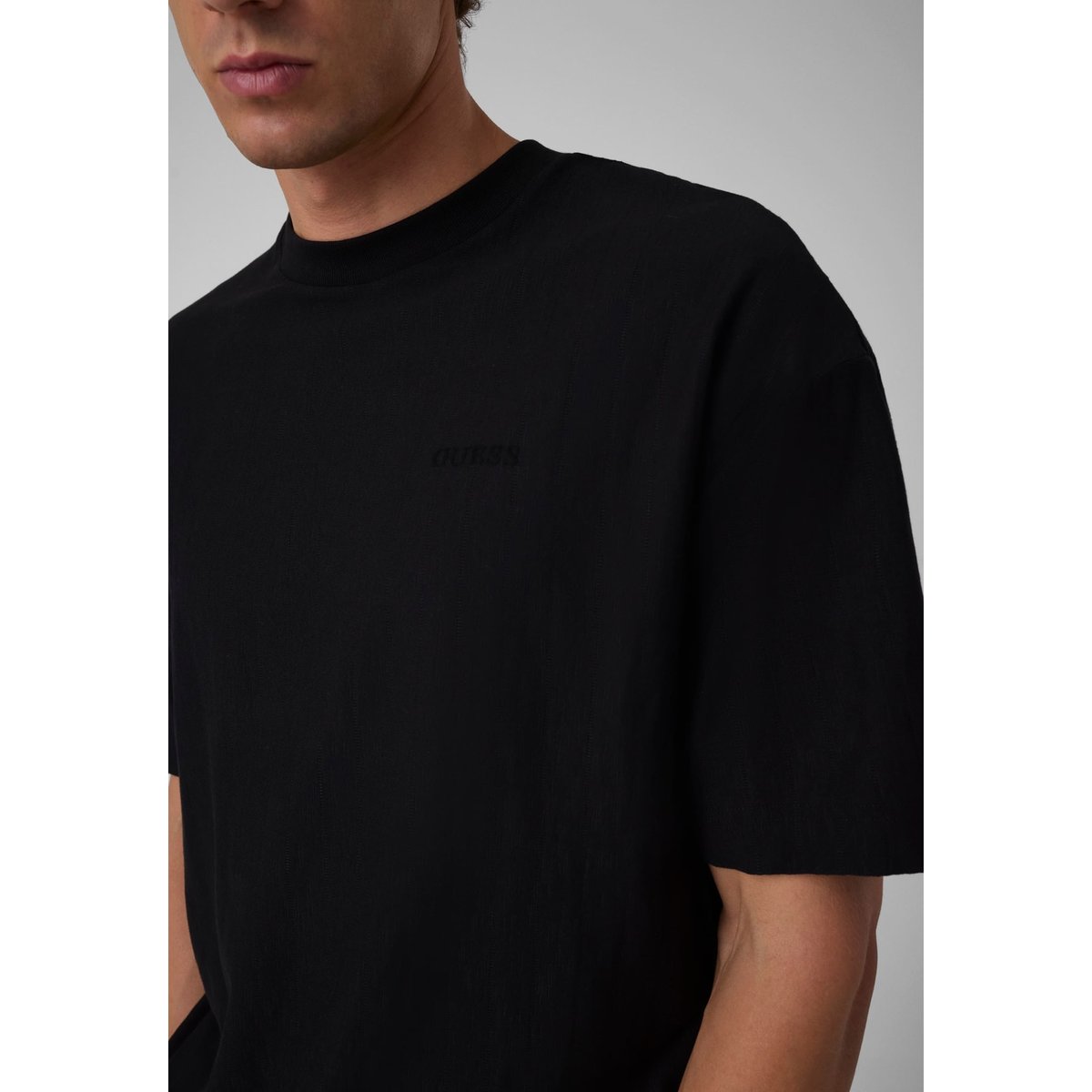 T-Shirt À Coupe Oversize noir, GUESS