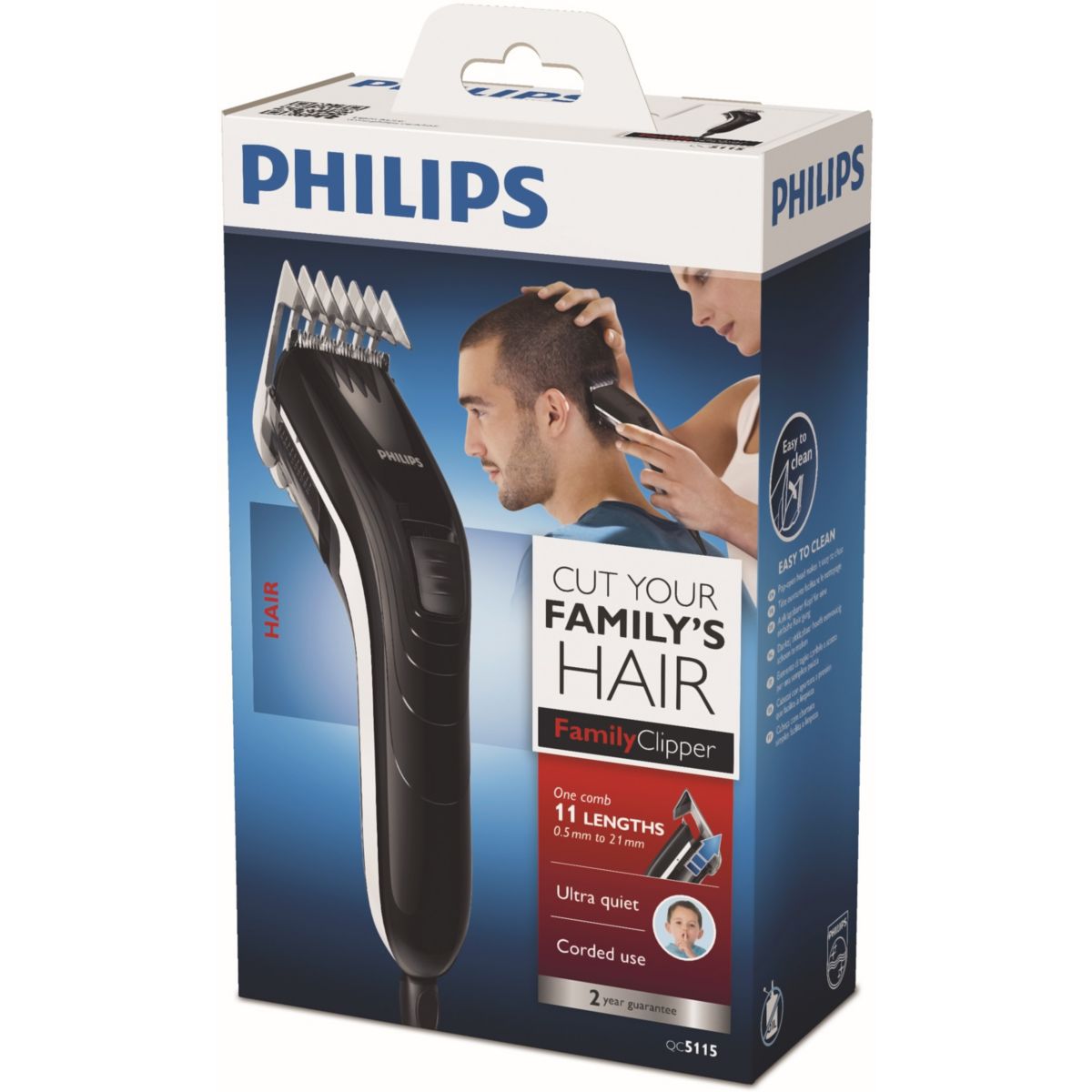 Tondeuse cheveux QC5115/15 couleur unique, PHILIPS