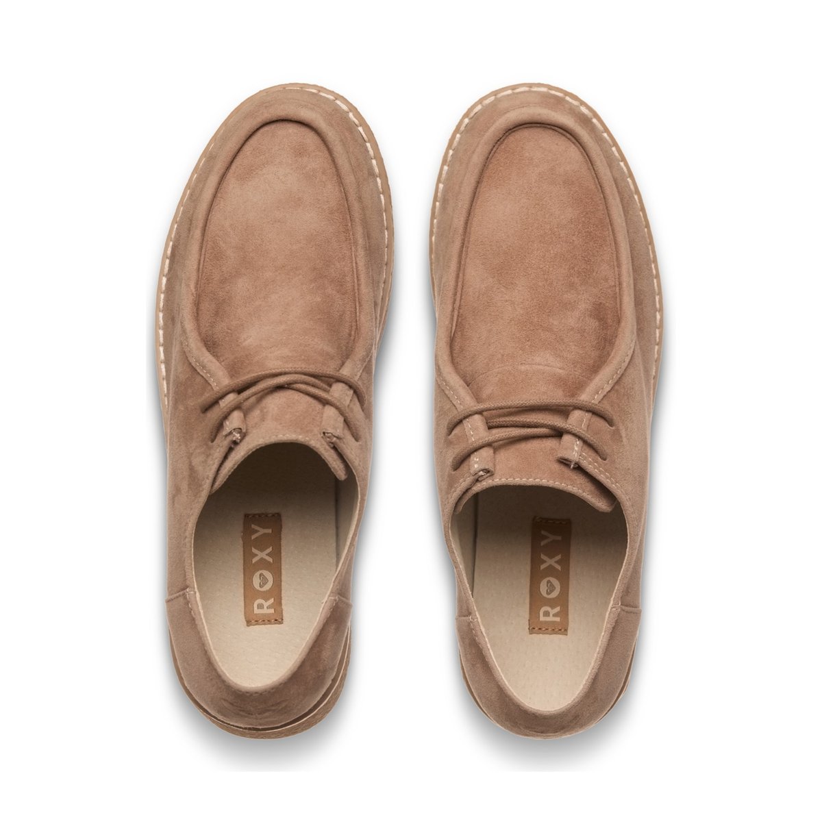 Chaussures moc toe en suède TENERRIA. beige natural, ROXY