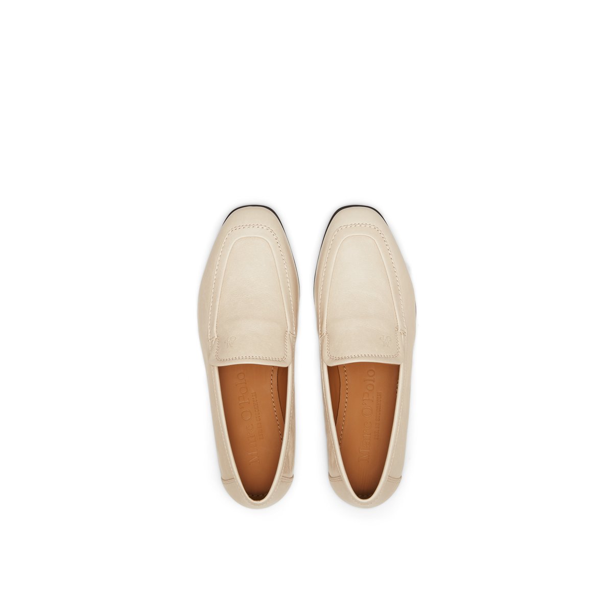 Loafer en cuir de vache raffiné marron, MARC O'POLO