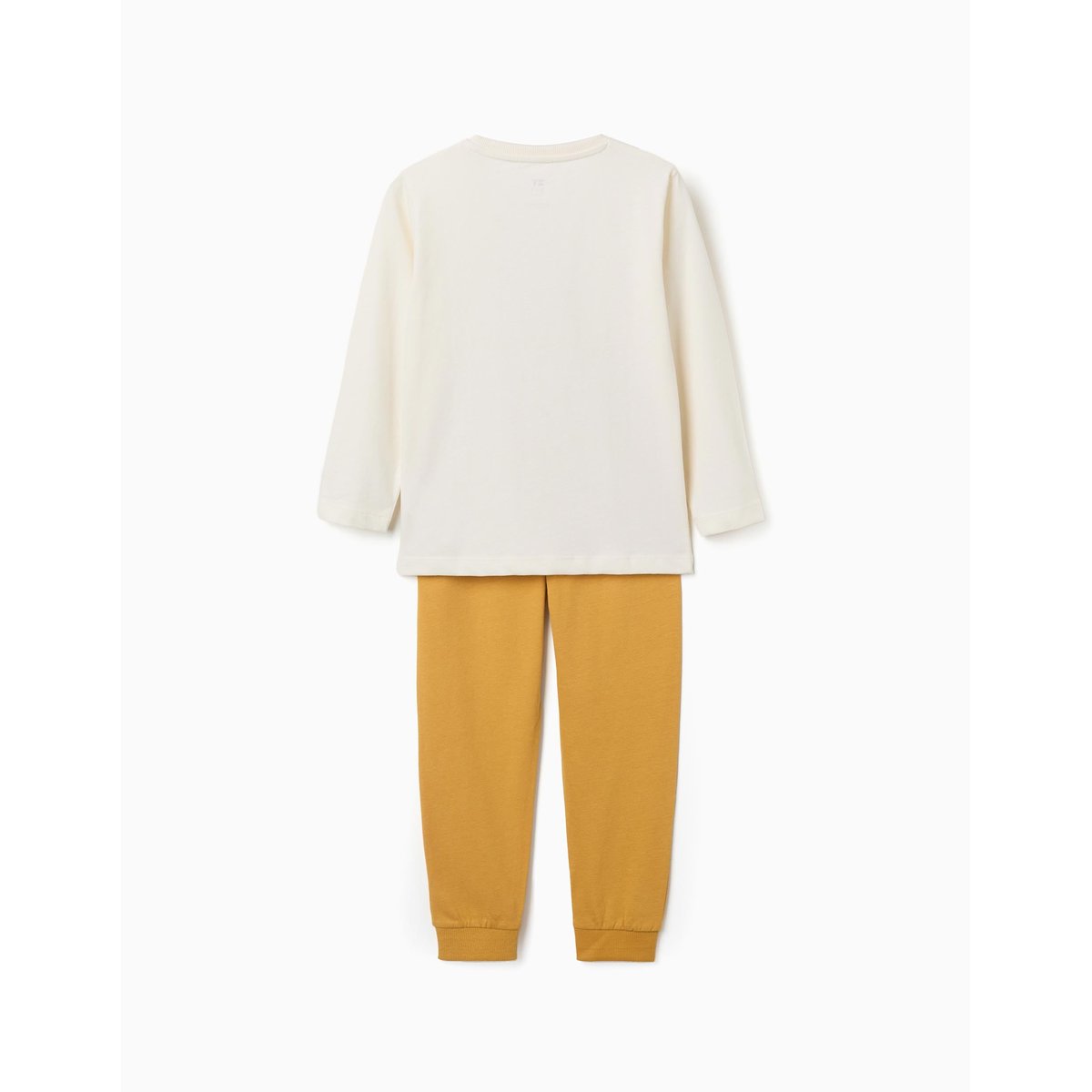 Pyjama en coton avec imprimé de voitures de course blanc, ZIPPY