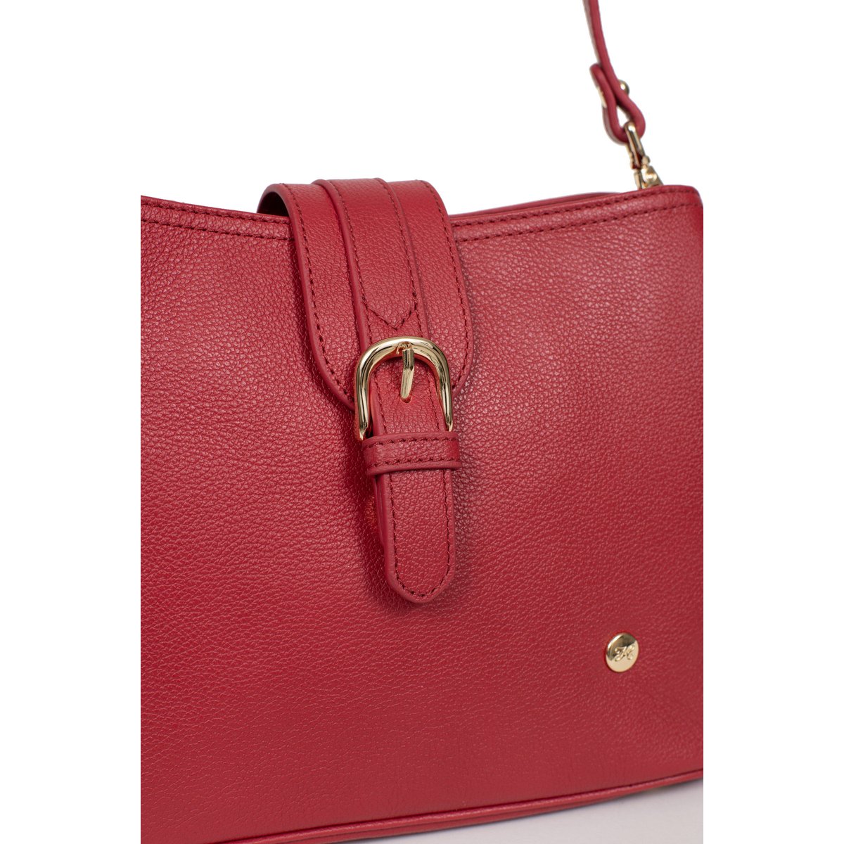 Sac porté épaule 1 anse  LUNA rouge foncé, HEXAGONA