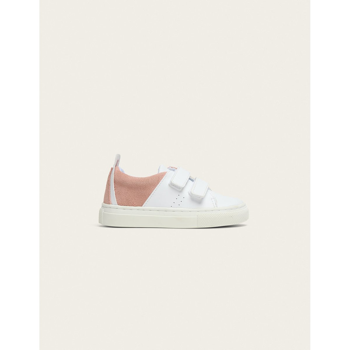 Baskets Enfants René JUNIOR blanc et rose, ODAJE