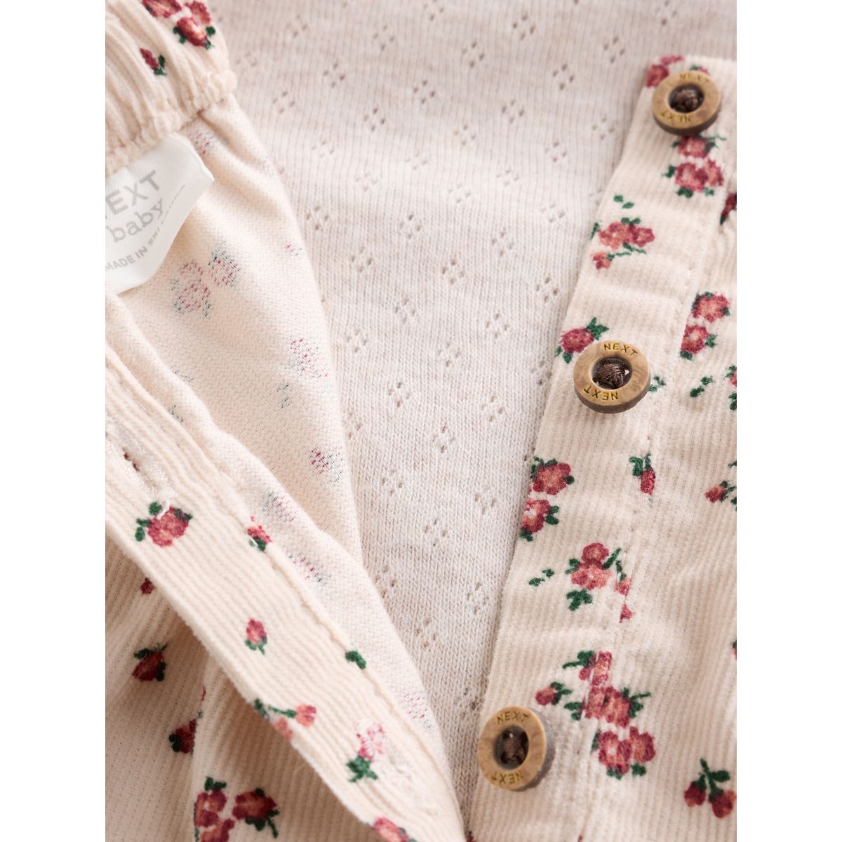 Robe, body et collants bébé, 3 pièces cordon floral écru, NEXT