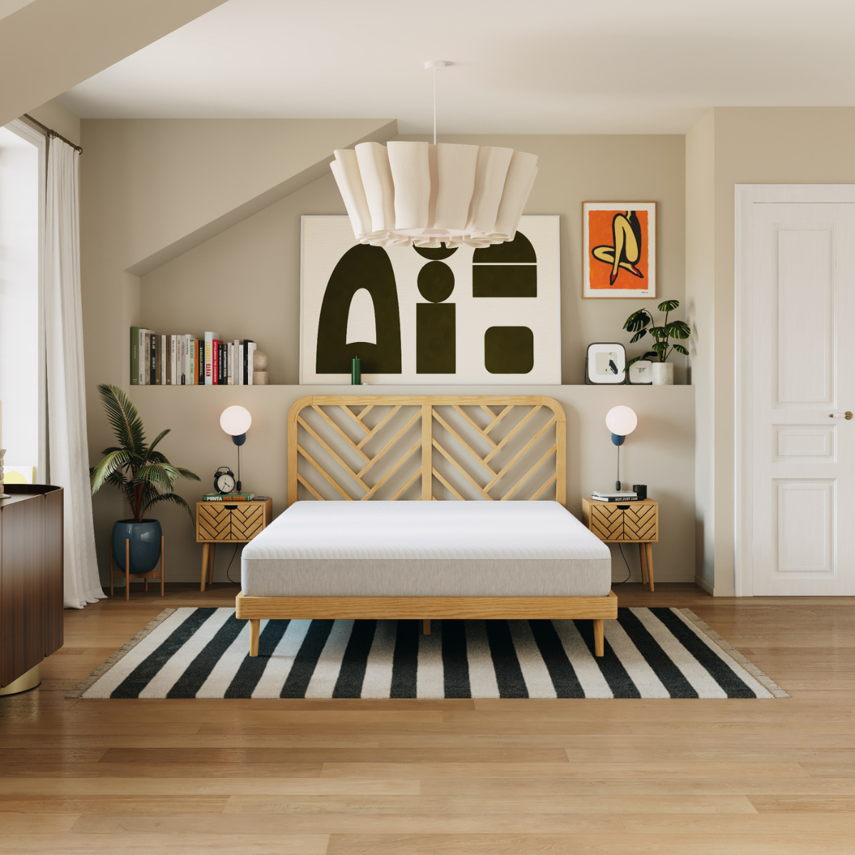 Matelas ressorts Hybride Ultime blanc, SLOME
