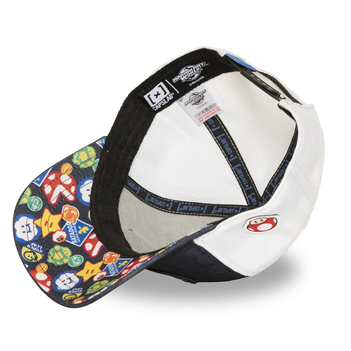 Casquette Trucker Mario Kart noir/blanc/bleu/rouge, CAPSLAB