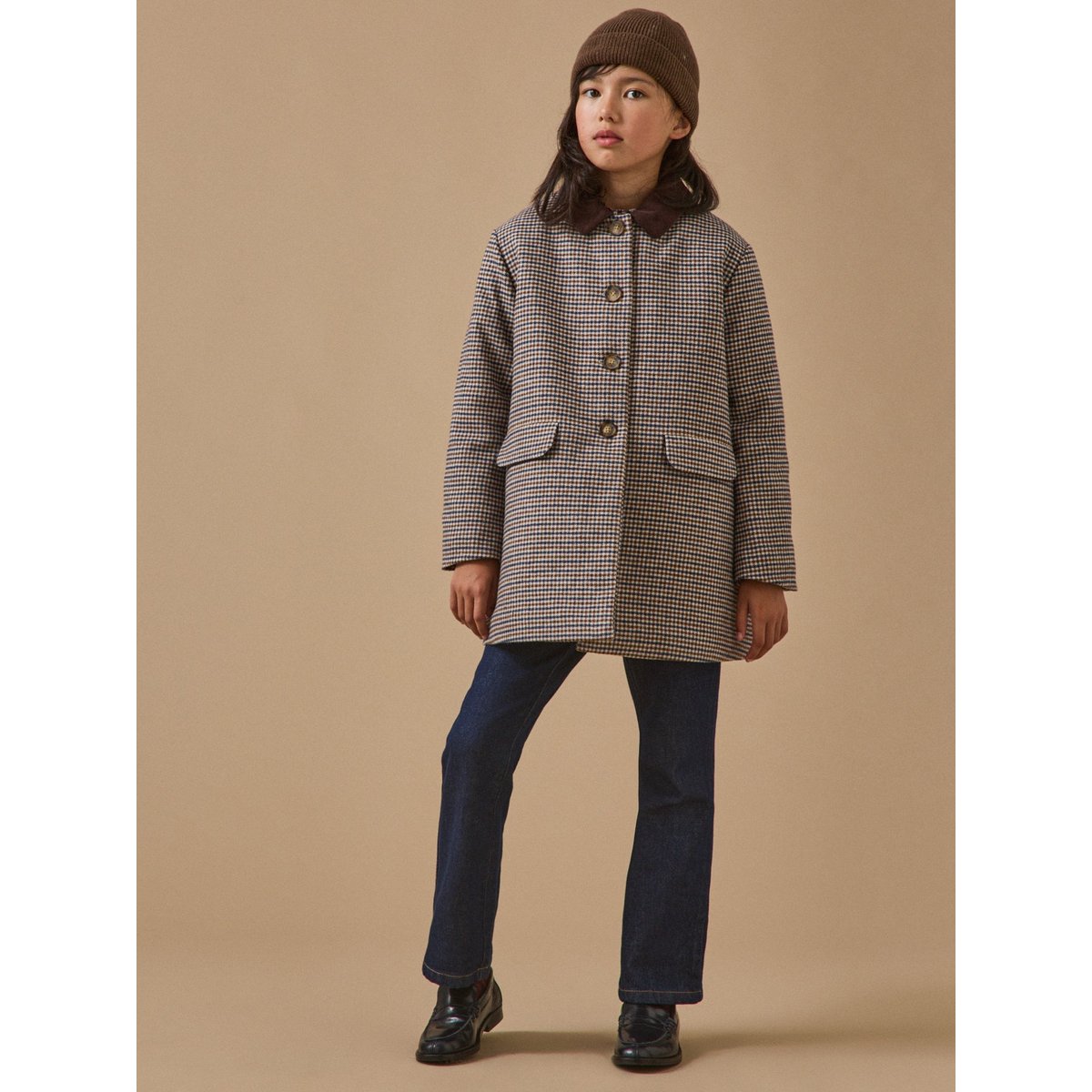 Manteau pied de poule carreaux, CYRILLUS