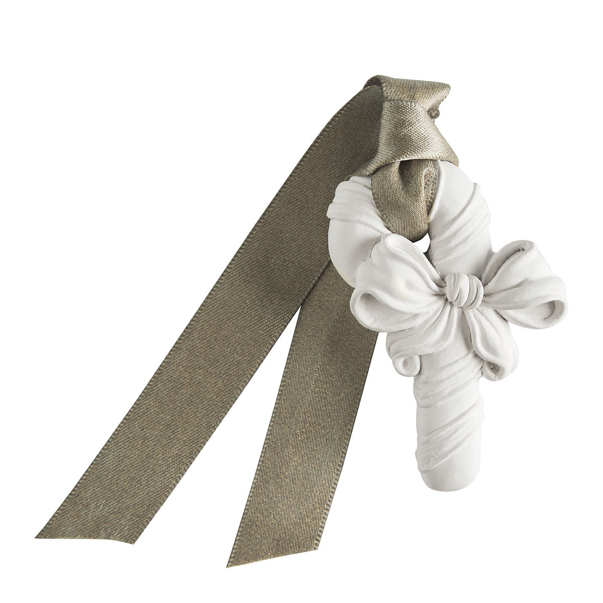 Pochon 3 décors parfumés Musc Irisé RUBANS DE FÊTE blanc, MATHILDE M