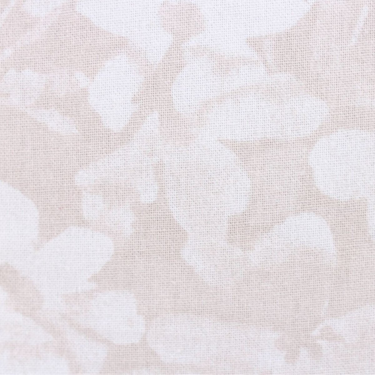Coussin fleuri avec jute 40x40cm beige, ORNAMI